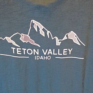 Ouray Sportswear Women's Teton Valley Idaho Hoodie size Medium Teal